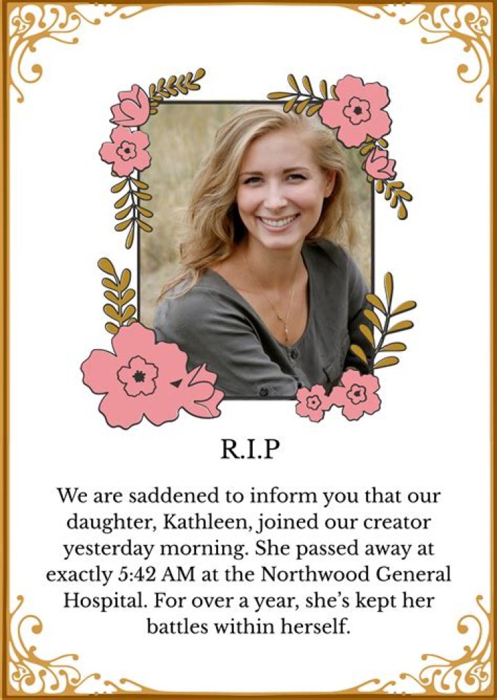 Helen O'Neill Obituary Announcement - Heartfelt Remembrance
